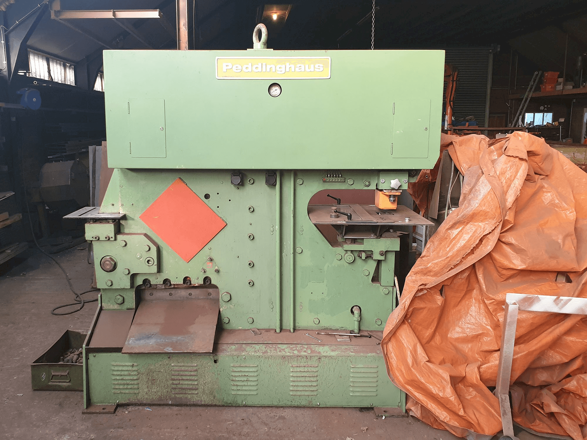 Vooraanzicht van Peddinghaus Peddimaster 110/170 machine