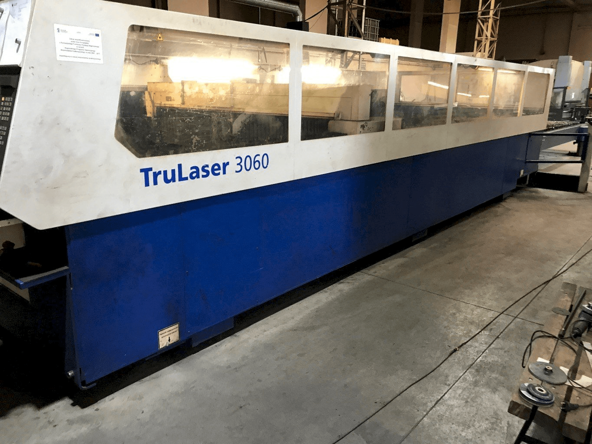 Vooraanzicht van Trumpf Trulaser 3060 machine
