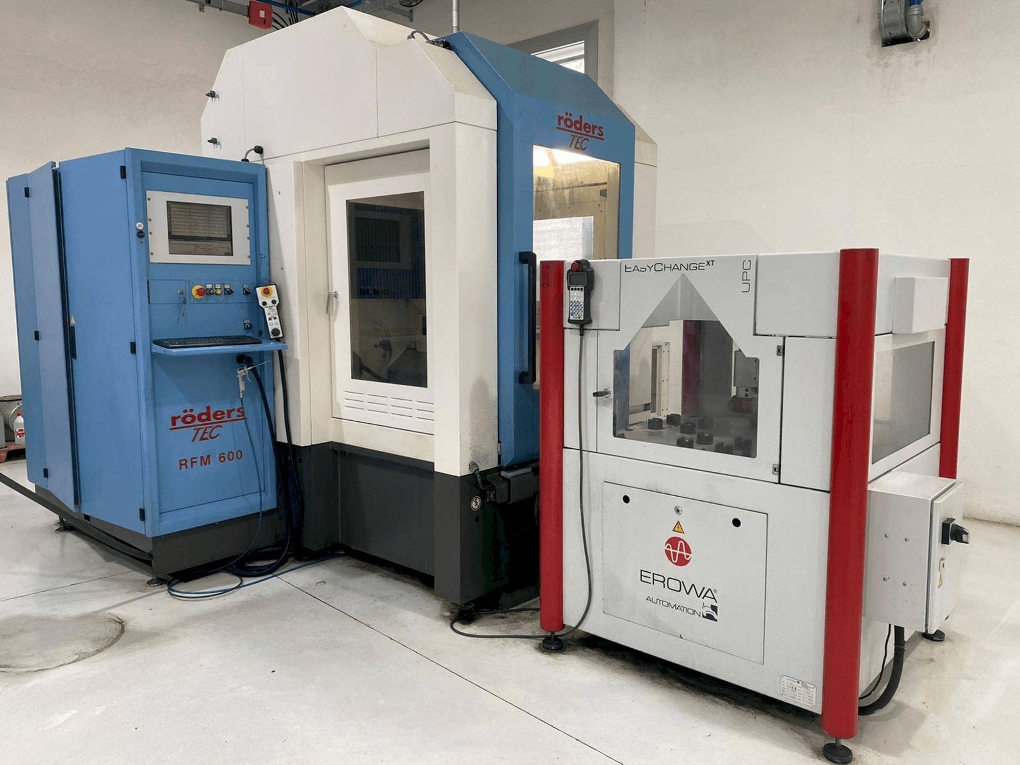 Vooraanzicht van Roders RFM 600 machine