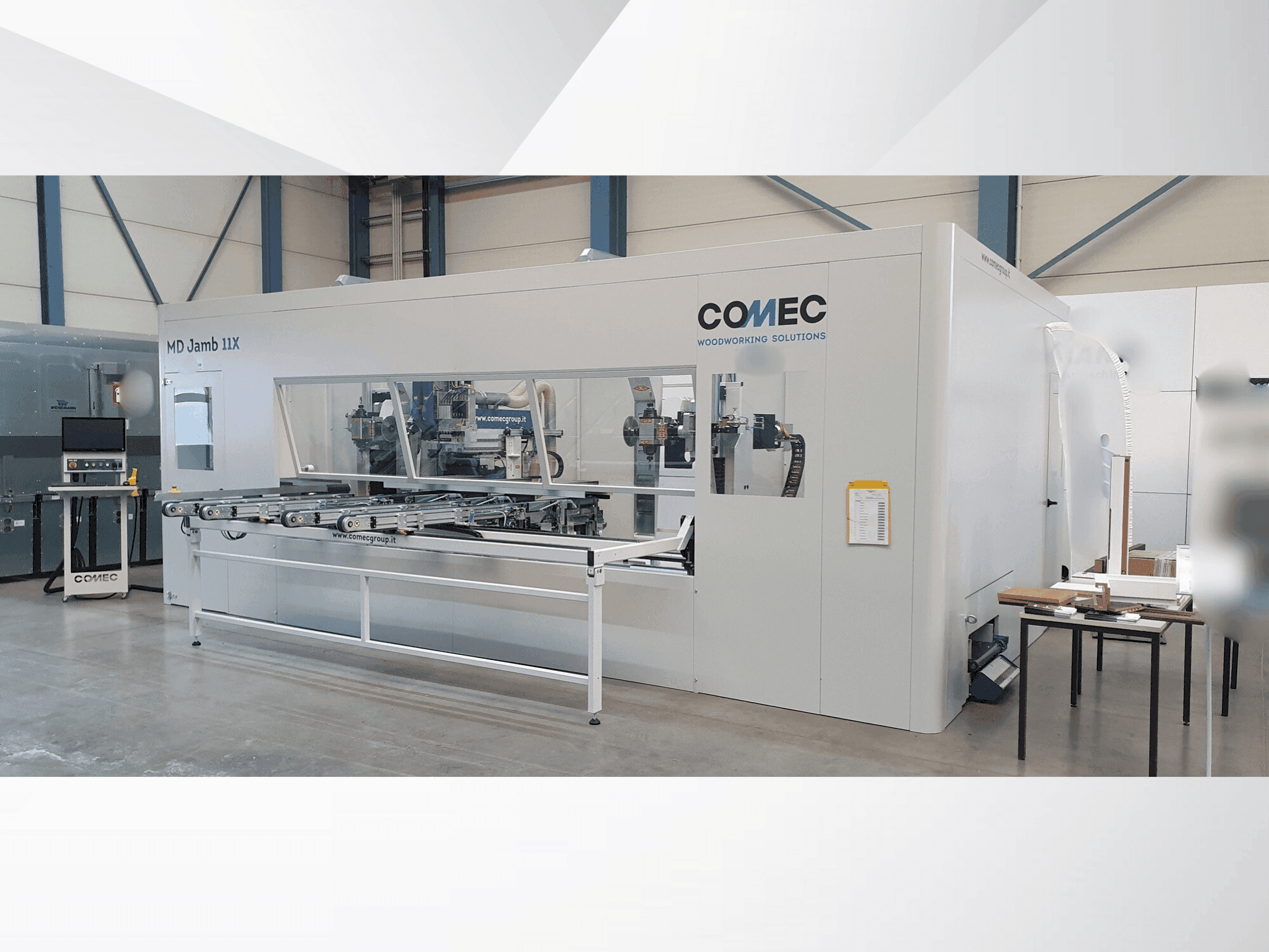 Vooraanzicht van COMEC MD JAM machine